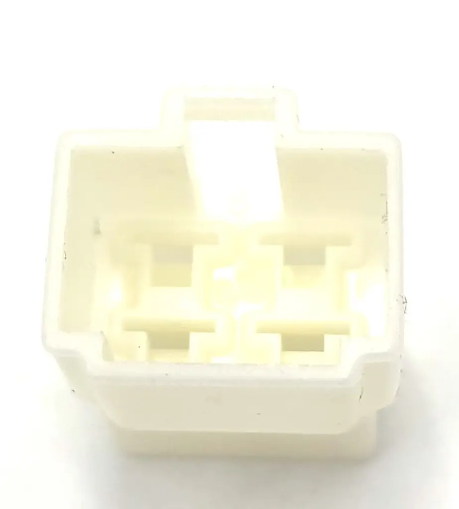 4 pin connector (M) 6.3mm bovenaanzicht.webp