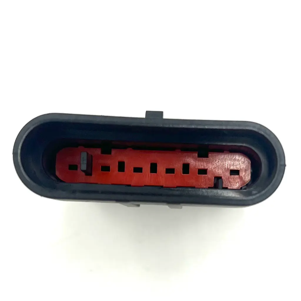 6-pin connector (M) Superseal bovenaanzicht.webp