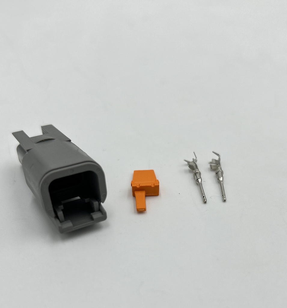 Deutsch DTM connector 2-pin (M)