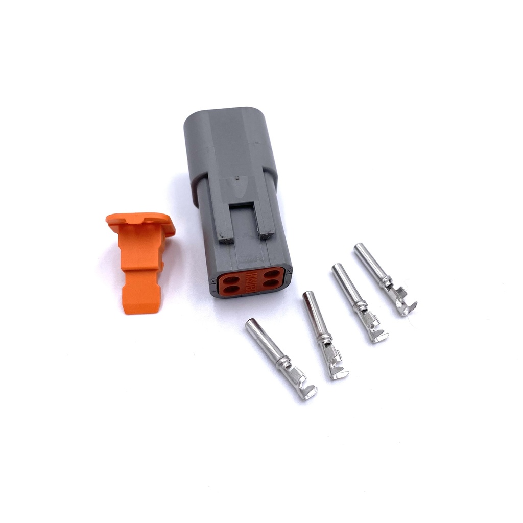 [S-DT04-4P] Deutsch DT connector 4-pin (M)